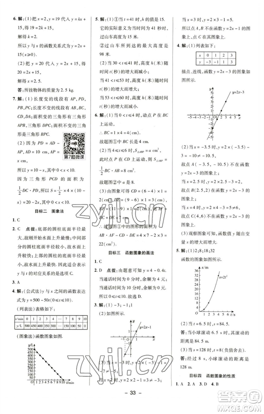 陜西人民教育出版社2023綜合應(yīng)用創(chuàng)新題典中點(diǎn)八年級(jí)數(shù)學(xué)下冊(cè)湘教版參考答案