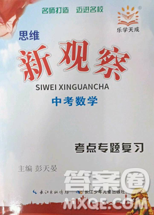 長(zhǎng)江少年兒童出版社2023思維新觀察中考數(shù)學(xué)專題復(fù)習(xí)參考答案