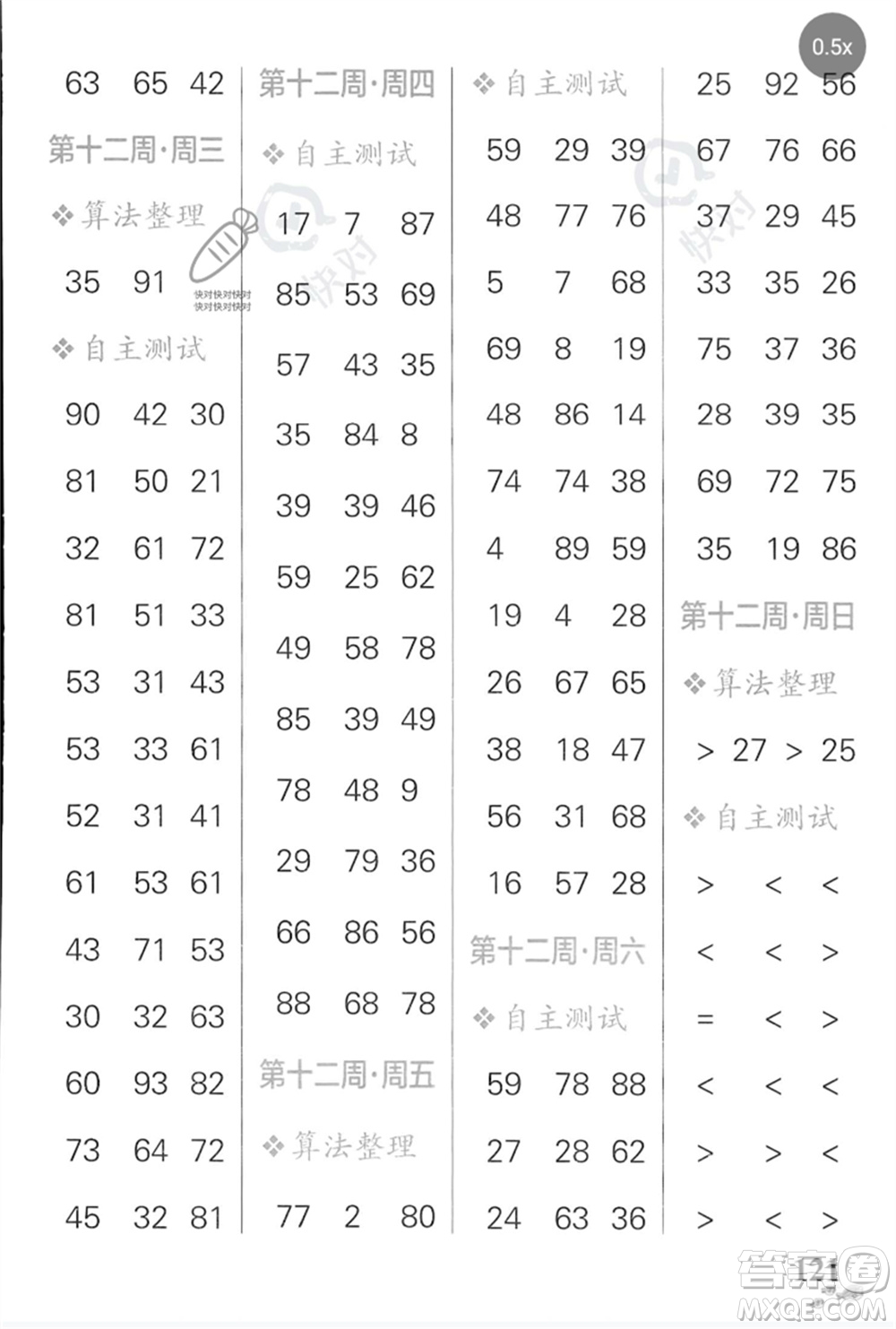 遼寧教育出版社2023小學(xué)學(xué)霸天天計(jì)算一年級數(shù)學(xué)下冊蘇教版河南專版參考答案