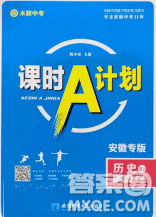 安徽師范大學出版社2023課時A計劃八年級歷史下冊人教版安徽專版答案