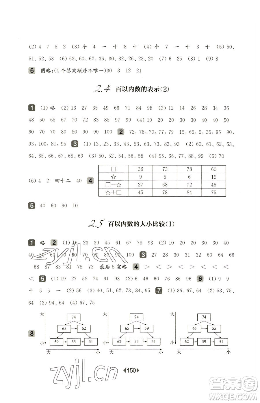 華東師范大學(xué)出版社2023華東師大版一課一練一年級下冊語文人教版五四制增強版參考答案