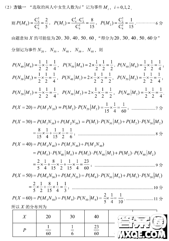 2023屆三月山東棗莊高三二模數(shù)學試卷答案