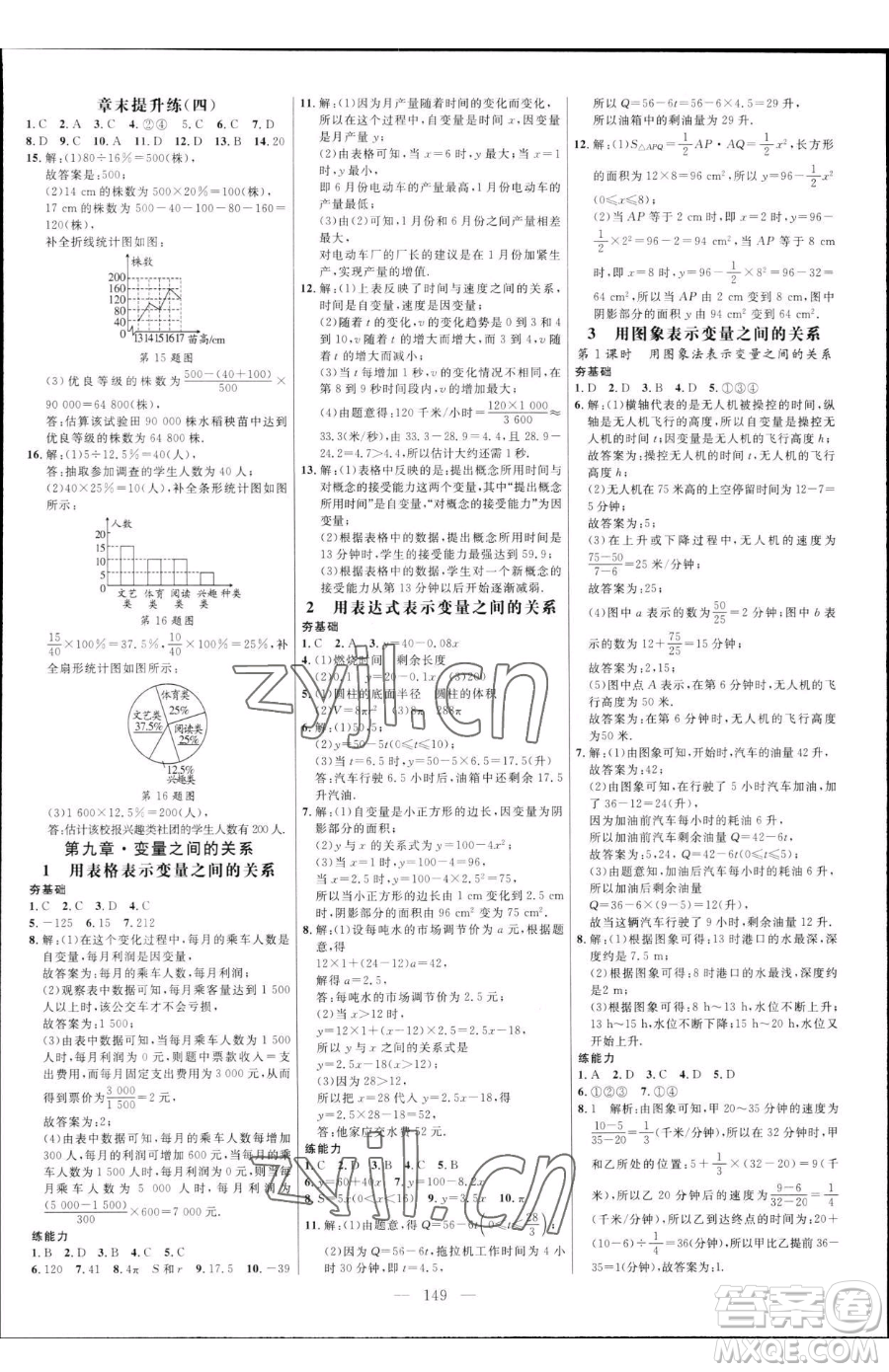 延邊大學(xué)出版社2023細(xì)解巧練六年級(jí)下冊(cè)數(shù)學(xué)魯教版五四制參考答案