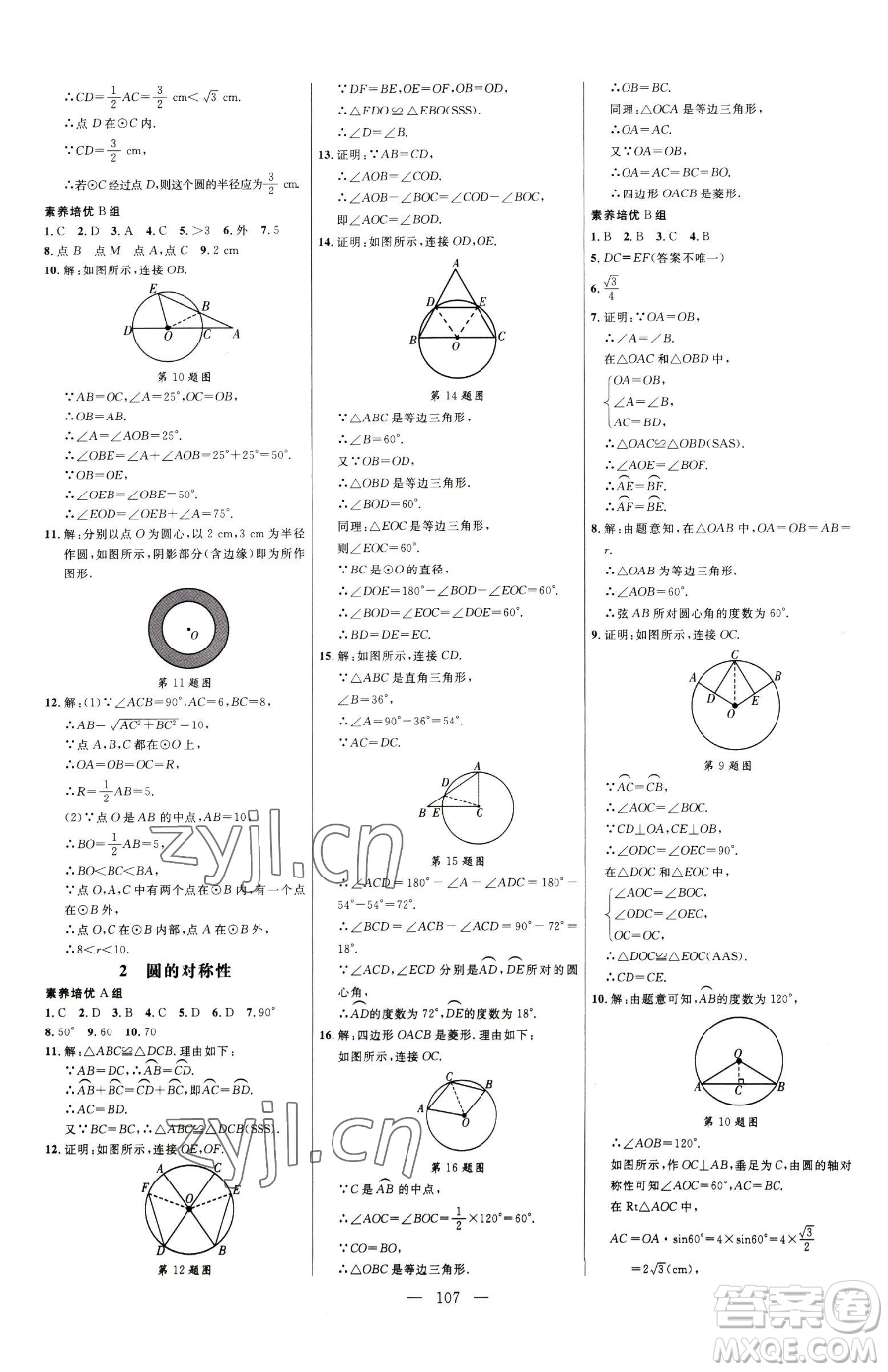 延邊大學(xué)出版社2023細(xì)解巧練九年級(jí)下冊(cè)數(shù)學(xué)魯教版五四制參考答案