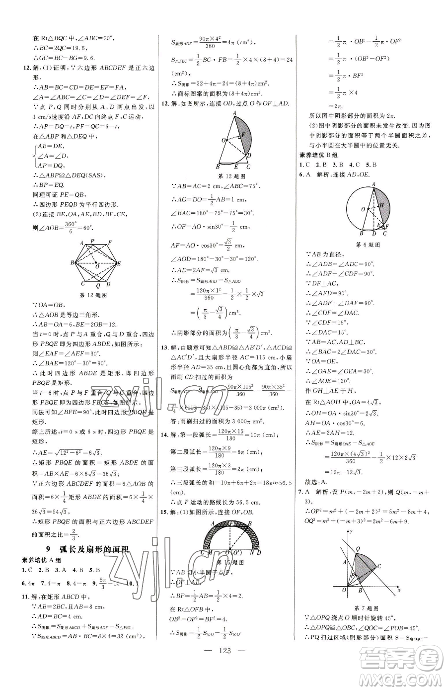 延邊大學(xué)出版社2023細(xì)解巧練九年級(jí)下冊(cè)數(shù)學(xué)魯教版五四制參考答案