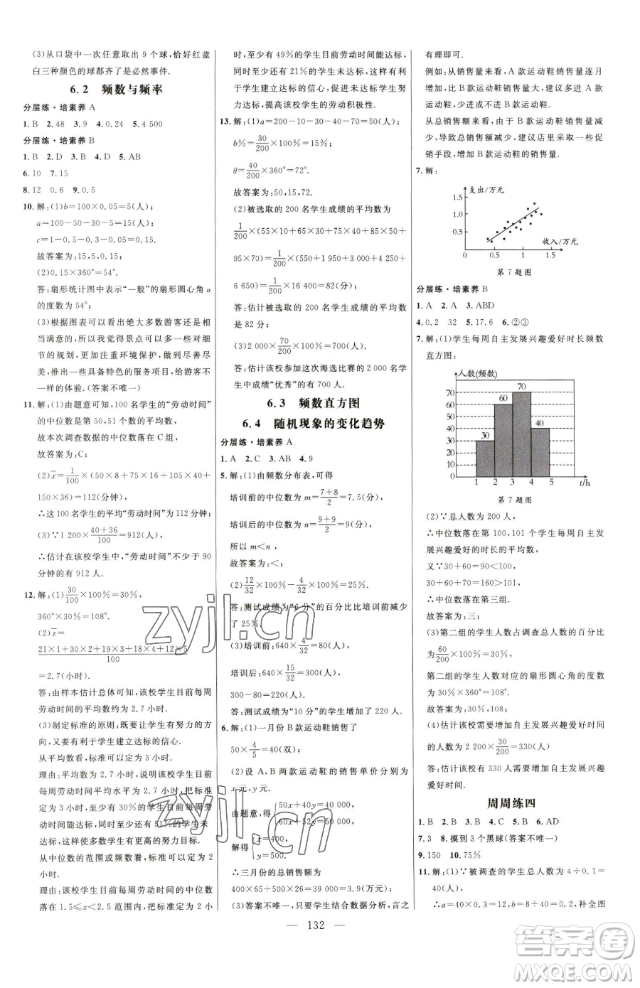 延邊大學(xué)出版社2023細(xì)解巧練九年級(jí)下冊(cè)數(shù)學(xué)青島版參考答案