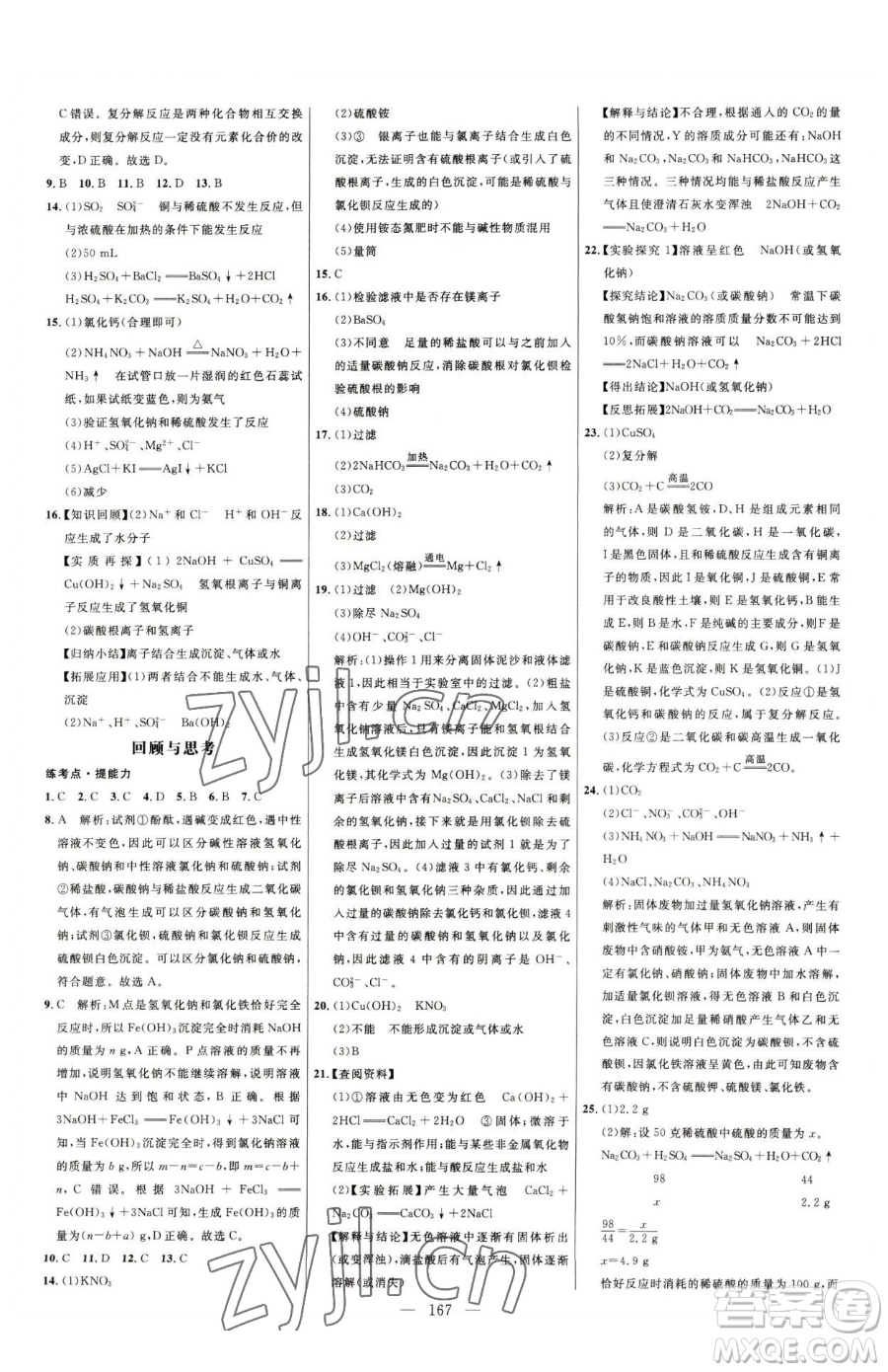 延邊大學(xué)出版社2023細(xì)解巧練九年級下冊化學(xué)人教版參考答案