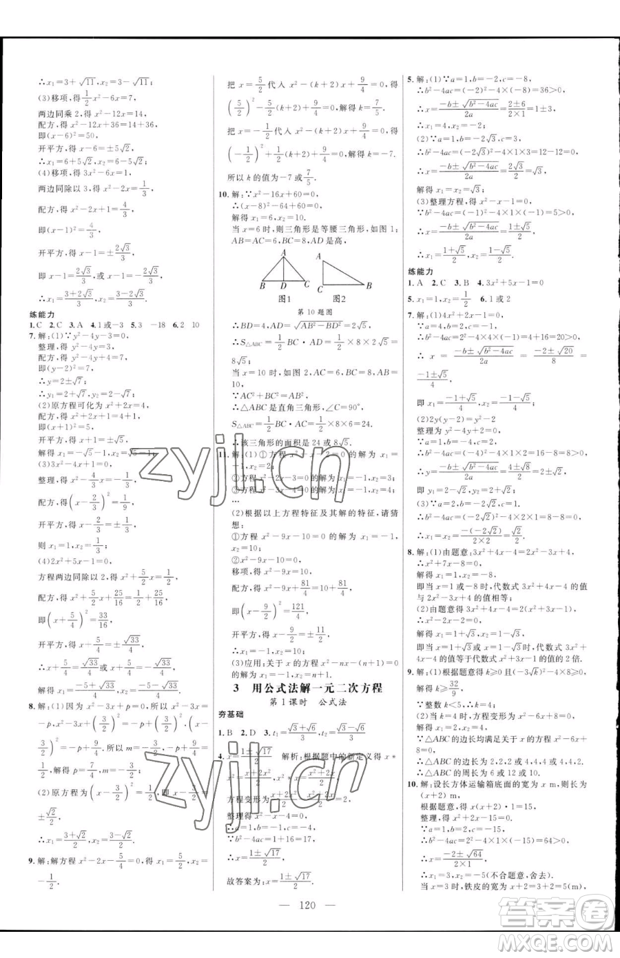 延邊大學出版社2023細解巧練八年級下冊數(shù)學魯教版五四制參考答案