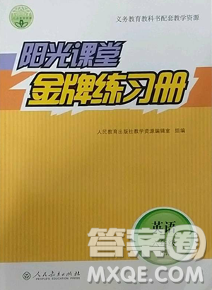 人民教育出版社2023陽光課堂金牌練習(xí)冊六年級下冊英語人教版參考答案