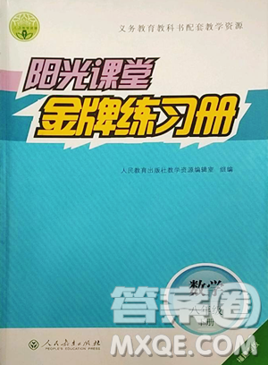 人民教育出版社2023陽光課堂金牌練習(xí)冊(cè)八年級(jí)下冊(cè)數(shù)學(xué)人教版福建專版參考答案