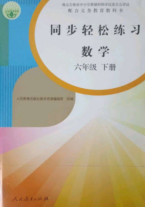 人民教育出版社2023同步輕松練習(xí)六年級(jí)數(shù)學(xué)下冊人教版參考答案