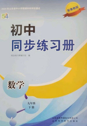 山東科學技術出版社2023初中同步練習冊九年級數(shù)學下冊魯教版五四制參考答案