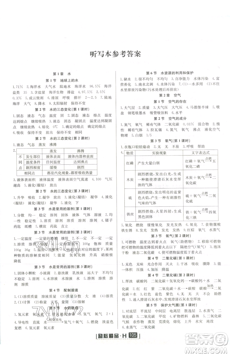 延邊人民出版社2023勵耘書業(yè)勵耘新同步七年級下冊科學華師大版參考答案