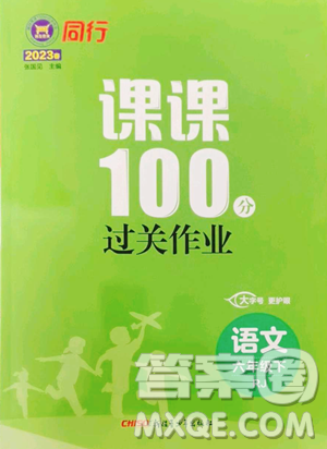 新疆青少年出版社2023同行課課100分過(guò)關(guān)作業(yè)六年級(jí)下冊(cè)語(yǔ)文人教版參考答案