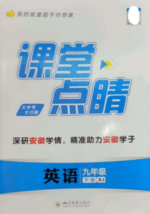 四川大學(xué)出版社2023課堂點睛九年級英語下冊人教版安徽專版參考答案