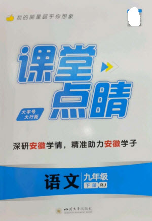 四川大學(xué)出版社2023課堂點(diǎn)睛九年級(jí)語(yǔ)文下冊(cè)人教版安徽專版參考答案