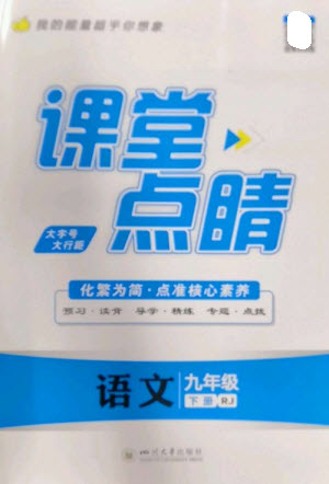 四川大學(xué)出版社2023課堂點(diǎn)睛九年級語文下冊人教版參考答案