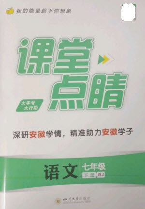 四川大學(xué)出版社2023課堂點睛七年級語文下冊人教版安徽專版參考答案