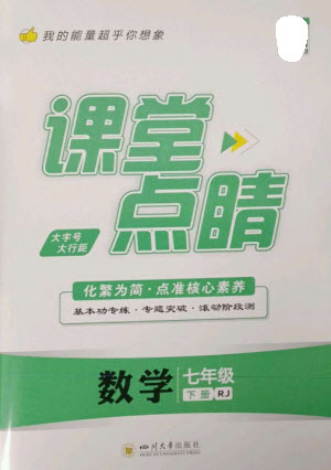 四川大學(xué)出版社2023課堂點(diǎn)睛七年級數(shù)學(xué)下冊人教版參考答案