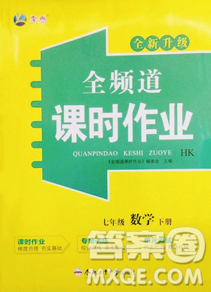 合肥工業(yè)大學(xué)出版社2023全頻道課時作業(yè)七年級下冊數(shù)學(xué)滬科版參考答案