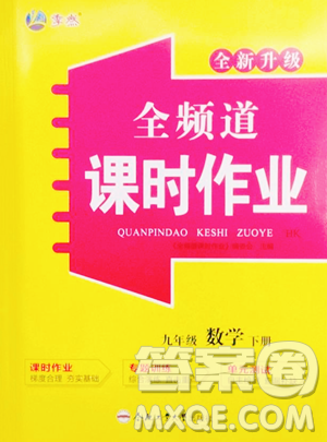 合肥工業(yè)大學(xué)出版社2023全頻道課時(shí)作業(yè)九年級(jí)下冊(cè)數(shù)學(xué)滬科版參考答案