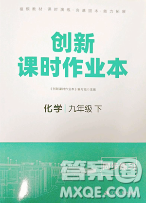 江蘇人民出版社2023創(chuàng)新課時(shí)作業(yè)本九年級(jí)下冊(cè)化學(xué)人教版參考答案