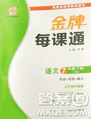 延邊大學(xué)出版社2023點石成金金牌每課通七年級下冊語文人教版大連專版參考答案