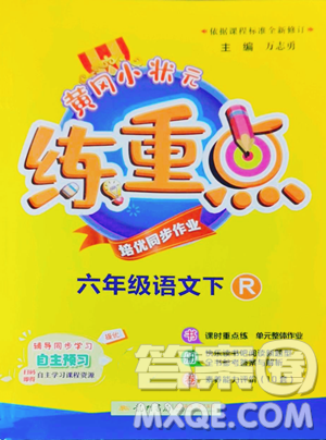 龍門書局2023黃岡小狀元練重點(diǎn)培優(yōu)同步作業(yè)六年級下冊語文人教版參考答案