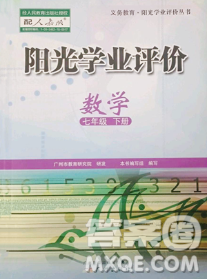 廣州出版社2023陽光學業(yè)評價七年級下冊數(shù)學人教版參考答案