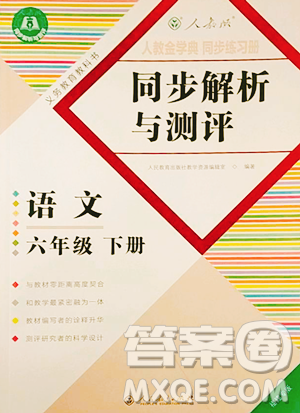 人民教育出版社2023同步解析與測(cè)評(píng)六年級(jí)下冊(cè)語(yǔ)文人教版福建專版參考答案