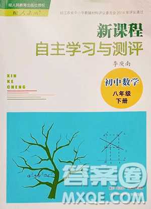 南京師范大學(xué)出版社2023新課程自主學(xué)習(xí)與測評八年級下冊數(shù)學(xué)人教版參考答案