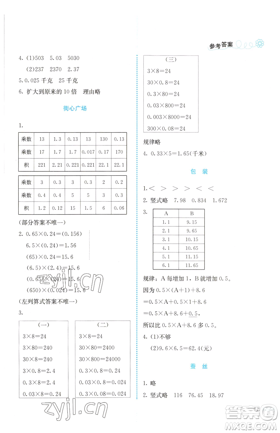 北京師范大學出版社2023課堂精練四年級下冊數(shù)學北師大版福建專版參考答案