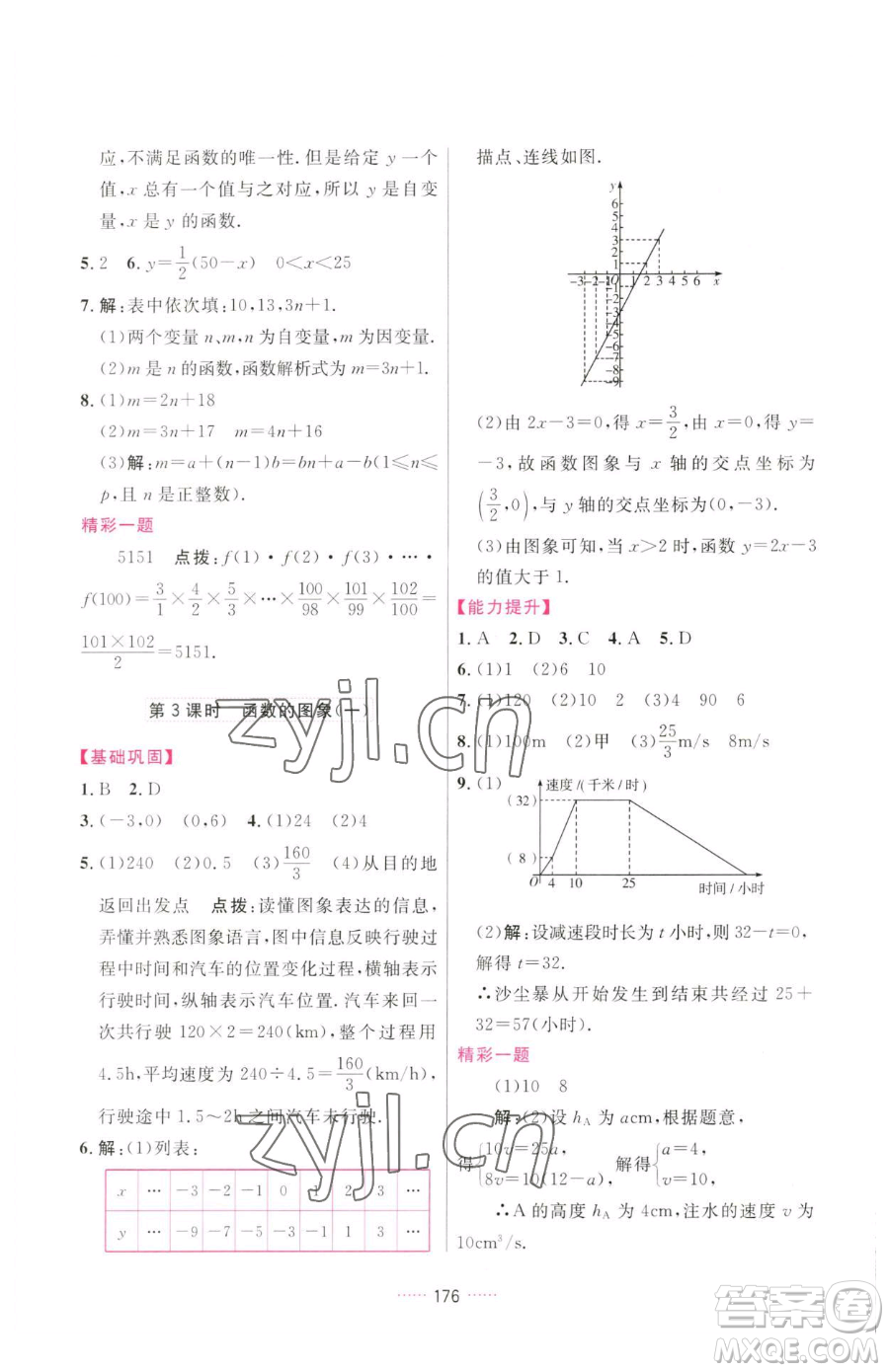 吉林教育出版社2023三維數(shù)字課堂八年級(jí)下冊數(shù)學(xué)人教版參考答案