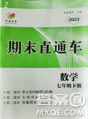 寧波出版社2023期末直通車七年級(jí)下冊(cè)數(shù)學(xué)浙教版參考答案