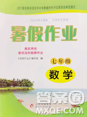 北京教育出版社2023暑假作業(yè)七年級數學人教版參考答案