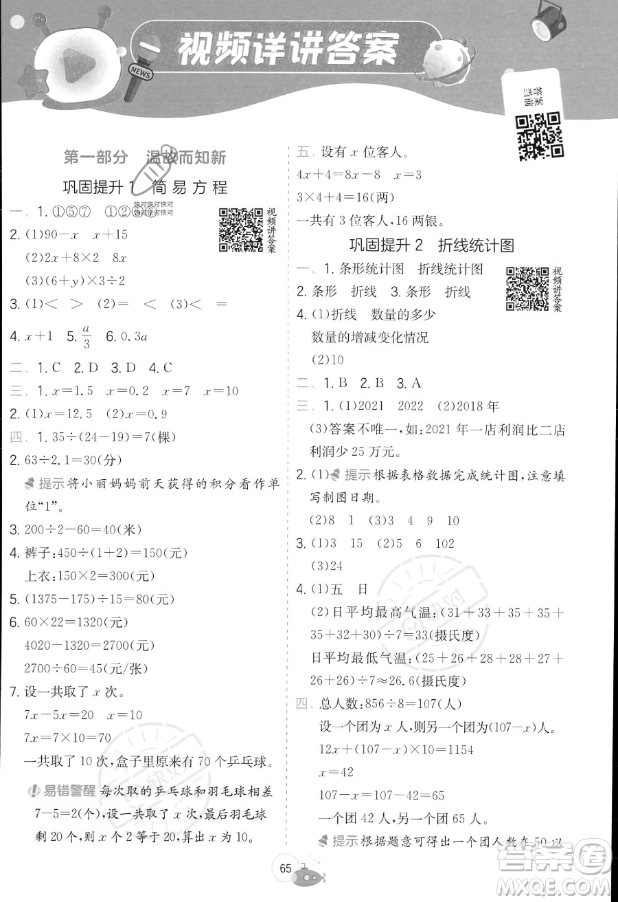 江蘇人民出版社2023年實驗班提優(yōu)訓(xùn)練暑假銜接五升六年級數(shù)學(xué)蘇教版答案