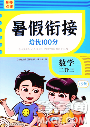 江蘇鳳凰美術出版社2023年名師點撥暑假銜接培優(yōu)100分二升三年級數學通用版答案