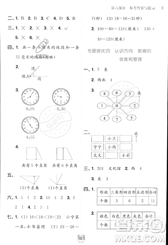 江蘇鳳凰美術出版社2023年超能學典暑假銜接優(yōu)學練二升三年級數(shù)學江蘇版答案