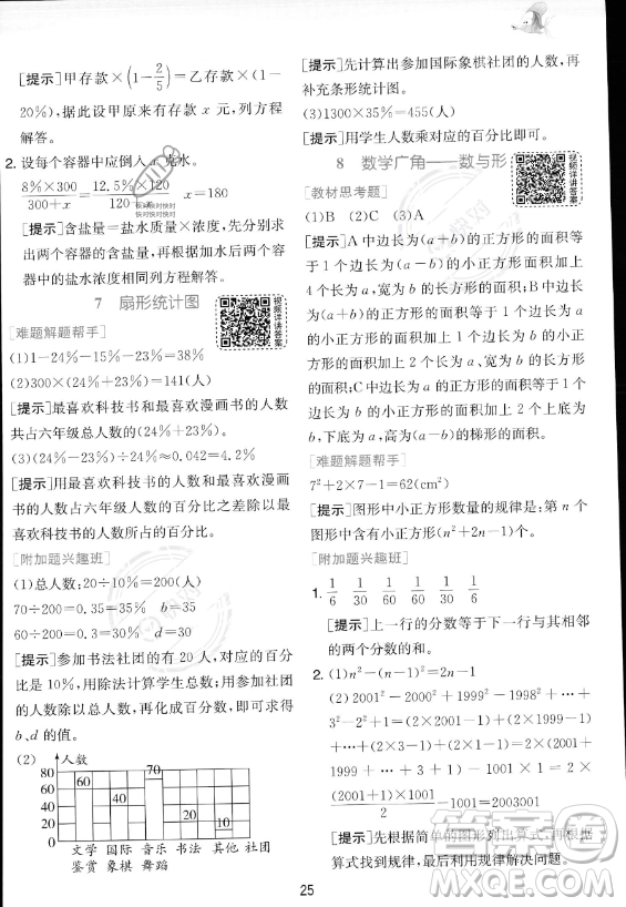 江蘇人民出版社2023實驗班提優(yōu)訓(xùn)練六年級上冊數(shù)學(xué)人教版答案