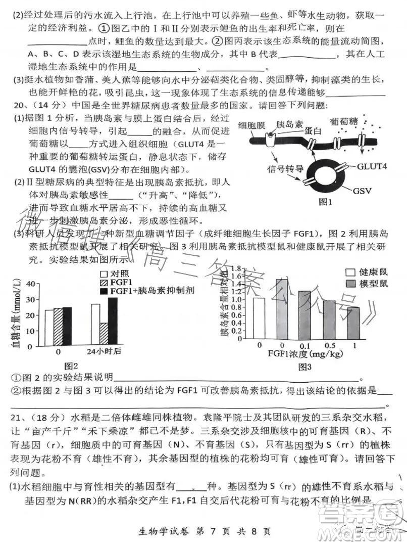 騰云聯(lián)盟2023-2024學(xué)年度上學(xué)期高三年級(jí)八月聯(lián)考生物試卷答案