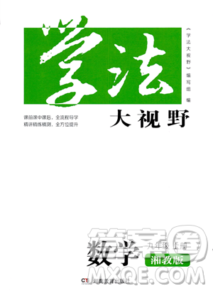 湖南教育出版社2023學(xué)法大視野九年級(jí)上冊(cè)數(shù)學(xué)湘教版答案