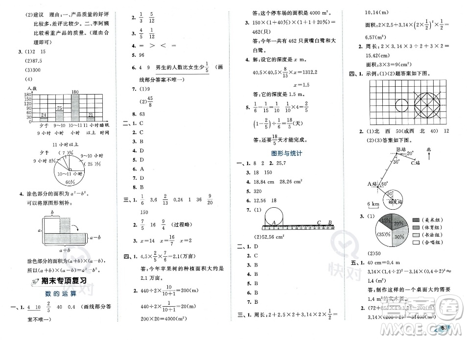 首都師范大學(xué)出版社2023年秋季53全優(yōu)卷六年級上冊數(shù)學(xué)人教版答案