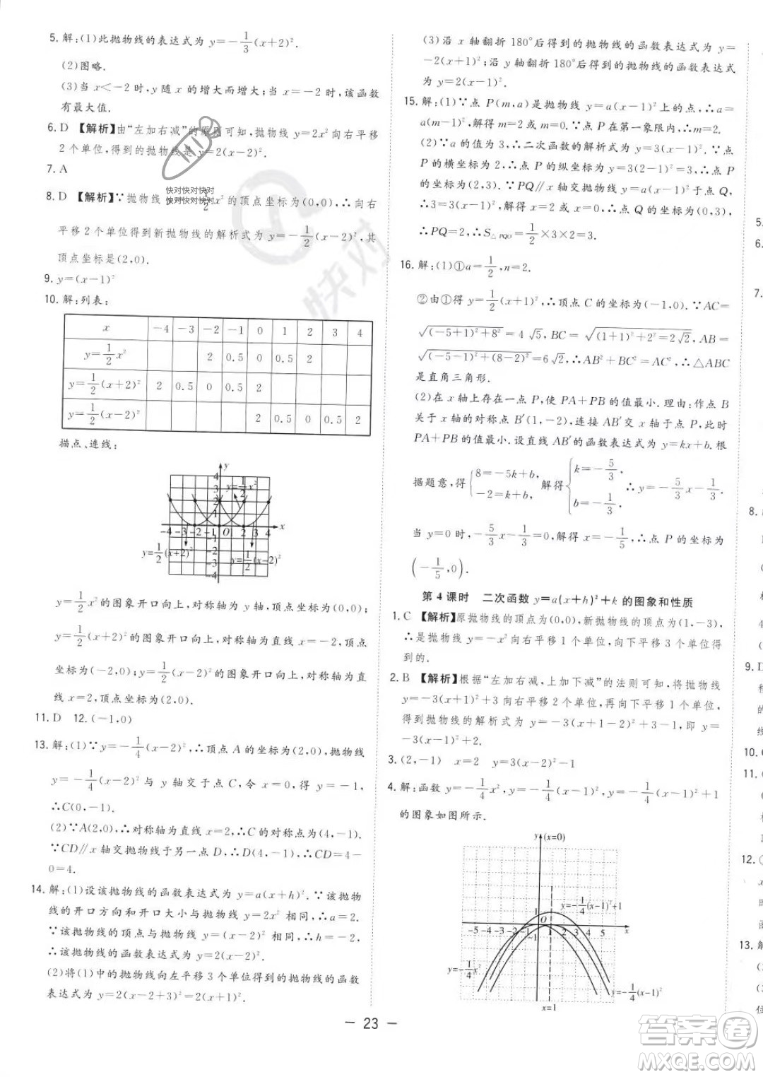 合肥工業(yè)大學(xué)出版社2023年秋季全頻道課時(shí)作業(yè)九年級(jí)上冊(cè)數(shù)學(xué)滬科版答案