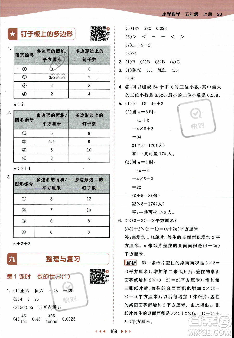 教育科學(xué)出版社2023年秋53天天練五年級上冊數(shù)學(xué)蘇教版答案