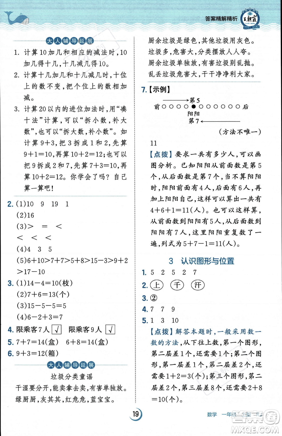 江西人民出版社2023年秋王朝霞德才兼?zhèn)渥鳂I(yè)創(chuàng)新設(shè)計一年級上冊數(shù)學人教版答案