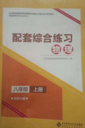 北京師范大學(xué)出版社2023年秋配套綜合練習(xí)八年級(jí)物理上冊(cè)北師大版參考答案