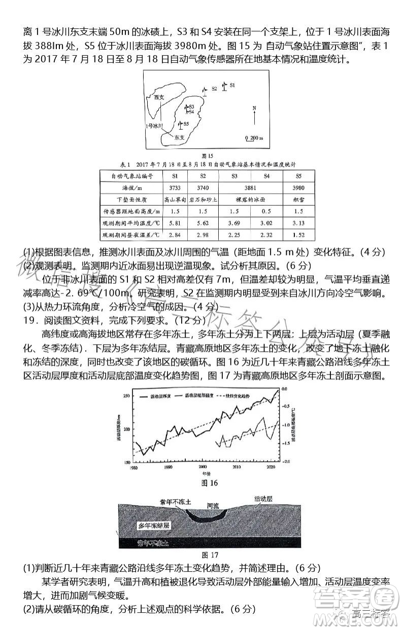 2024山東新高考聯(lián)合質(zhì)量測(cè)評(píng)9月聯(lián)考高三地理試題答案