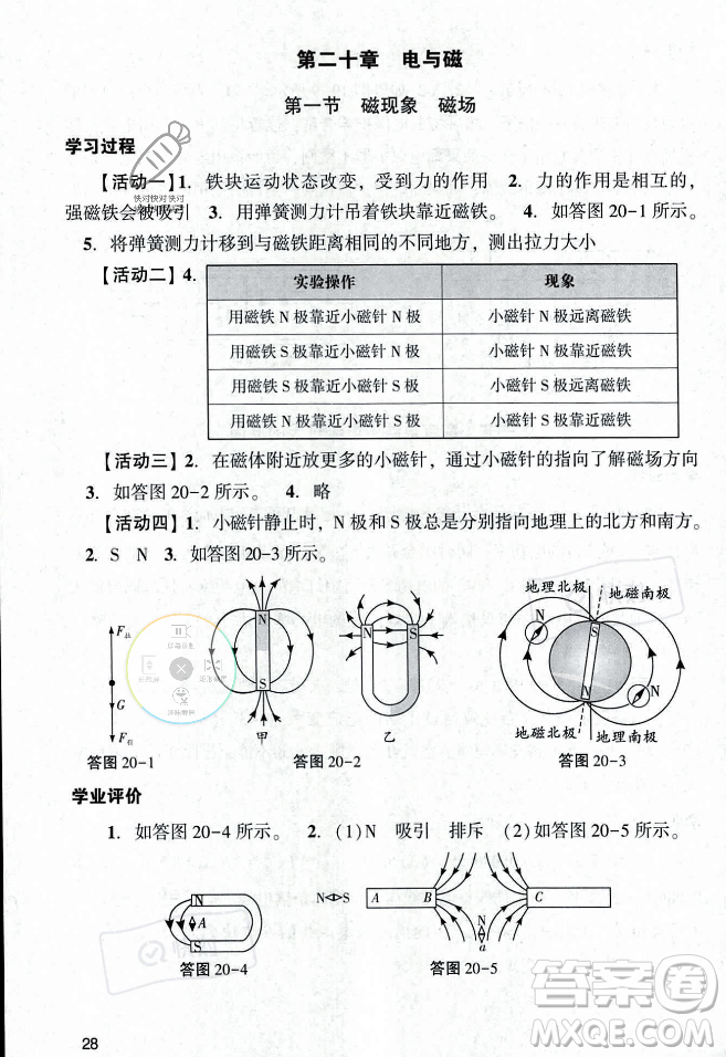 廣州出版社2023年秋陽(yáng)光學(xué)業(yè)評(píng)價(jià)九年級(jí)物理上冊(cè)人教版答案