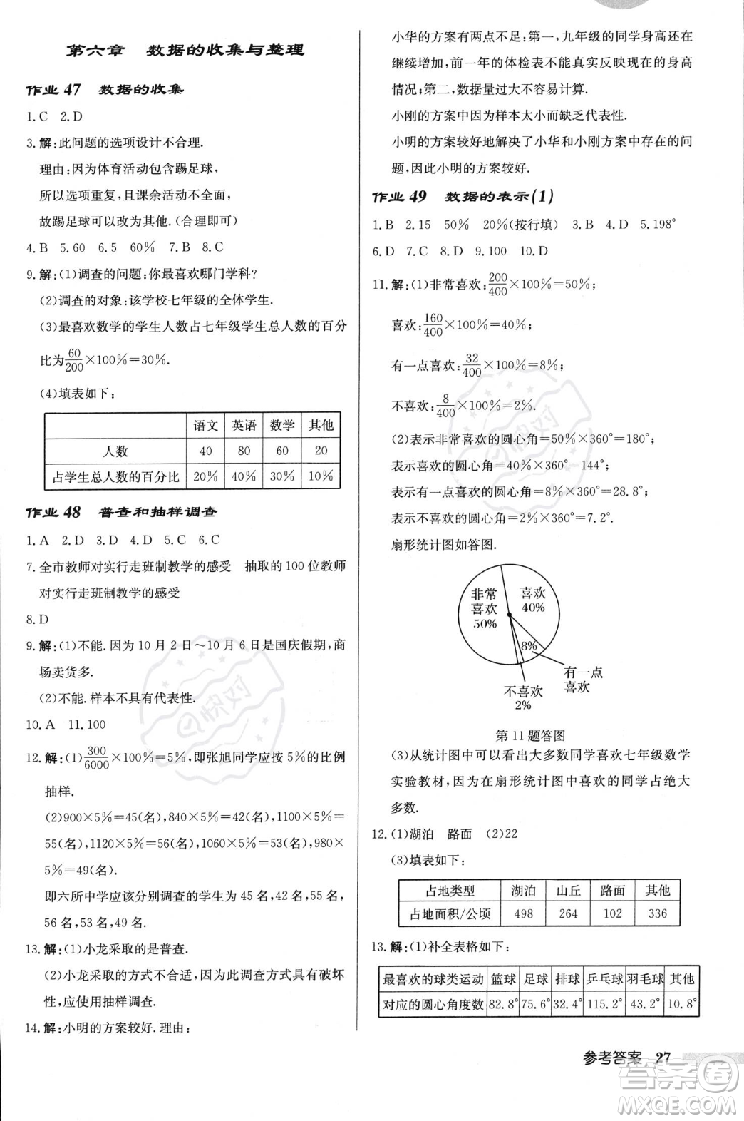 龍門(mén)書(shū)局2023年秋啟東中學(xué)作業(yè)本七年級(jí)數(shù)學(xué)上冊(cè)北師大版答案