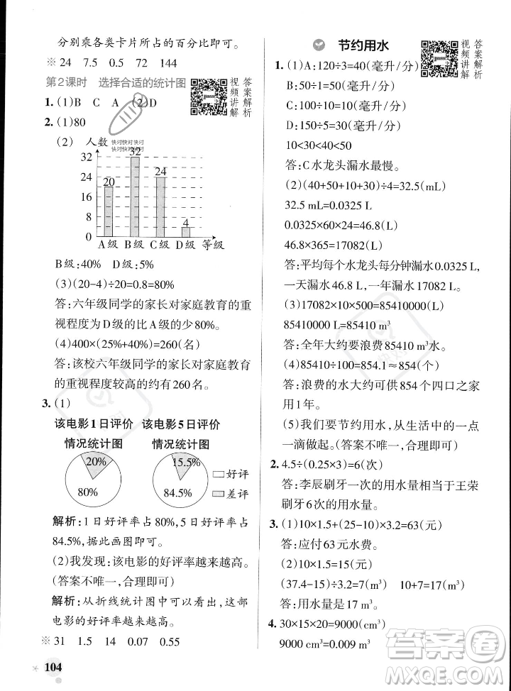 遼寧教育出版社2023年秋PASS小學(xué)學(xué)霸作業(yè)本六年級數(shù)學(xué)上冊人教版答案